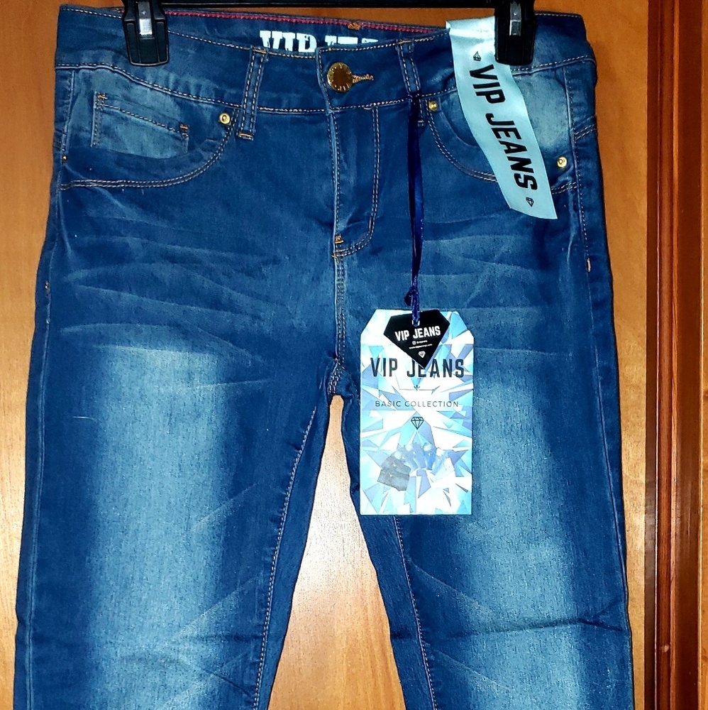 Blue jean skinny jeans